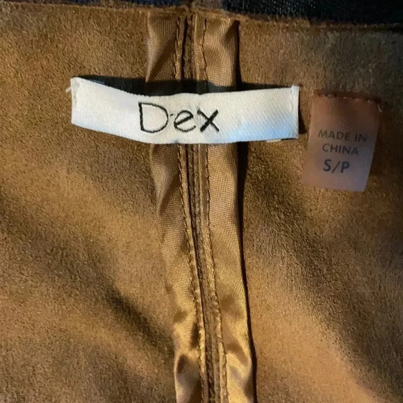 Dex Saddle Colored Suede Jacket S - Picture 6 of 7